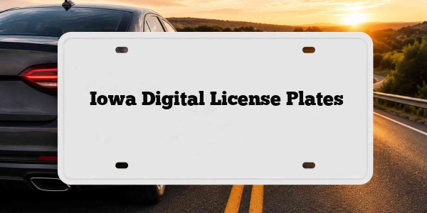 Iowa Digital License Plates