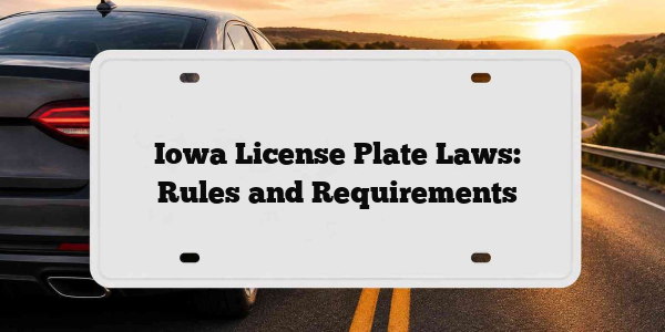 Iowa License Plate Laws: Rules and Requirements