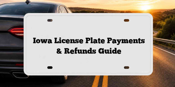 Iowa License Plate Payments & Refunds Guide