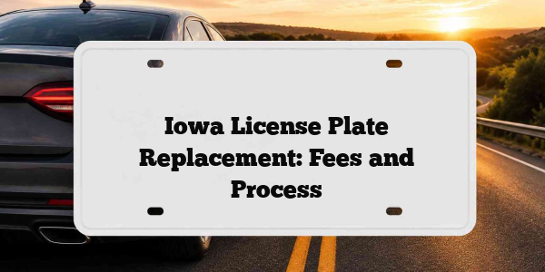 Iowa License Plate Replacement: Fees and Process
