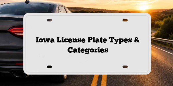 Iowa License Plate Types & Categories