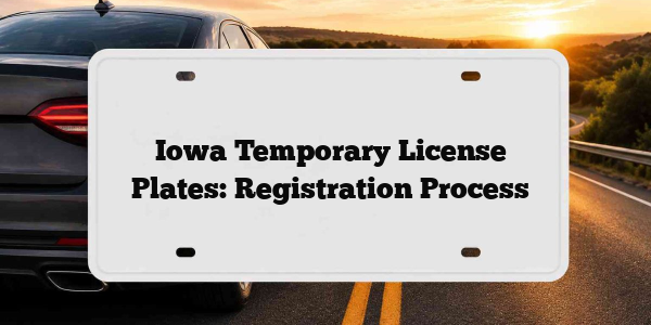 Iowa Temporary License Plates: Registration Process